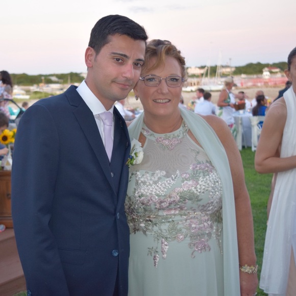 Cachet Sage Green Floral Embroidered Dress - Picture 9 of 10